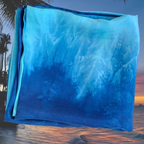 JagBag Large Silk Beach Wrap - Turquoise